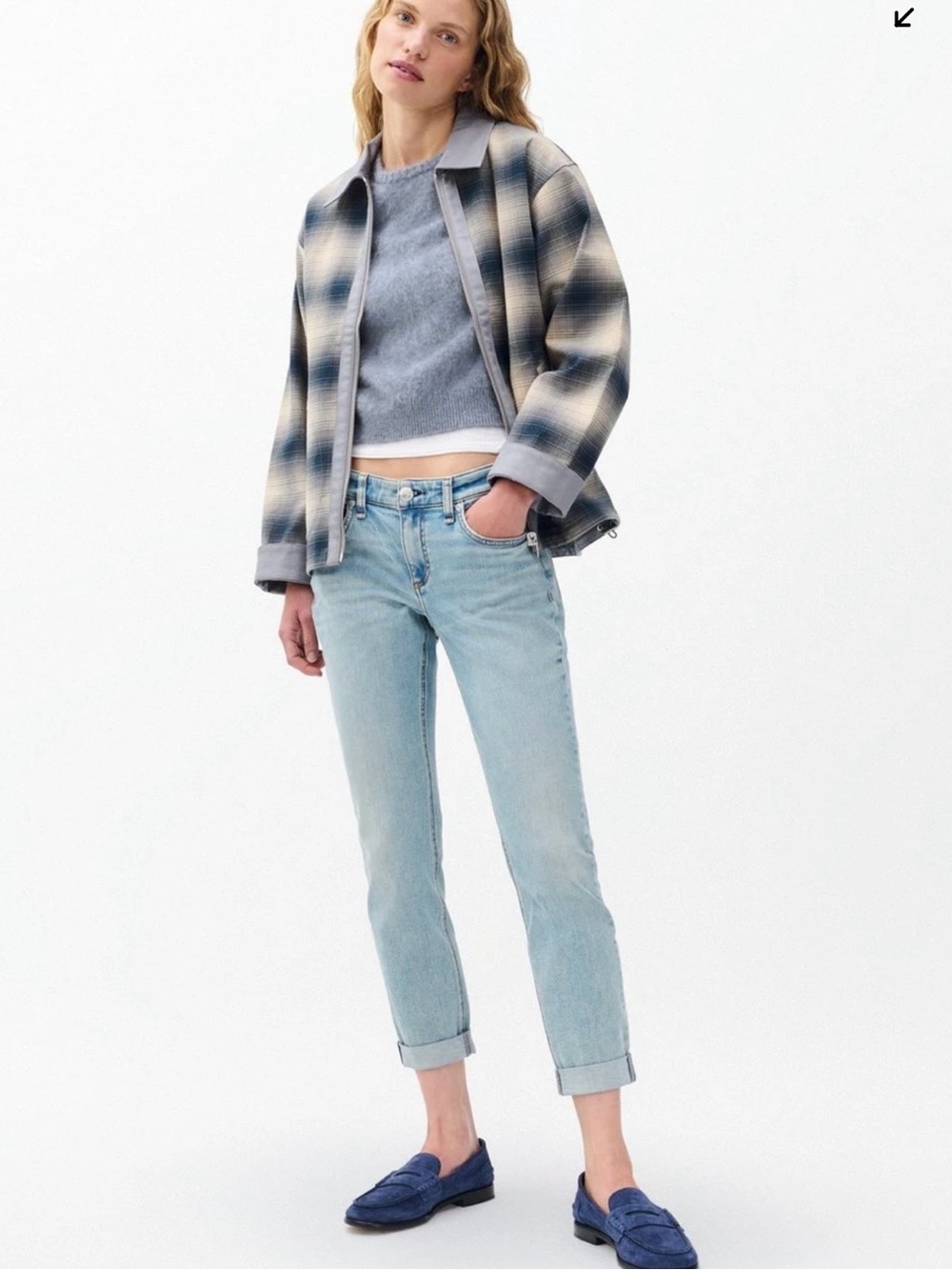 New Rag & Bone Dre Low Rise Slim Boyfriend Jeans Light New York Wash Sz 29